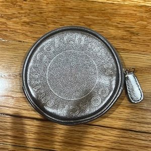 Silver Coach Wallet.